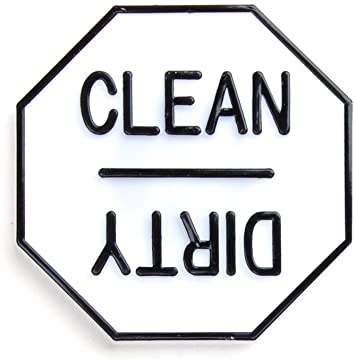 Fox Run 5935 Clean or Dirty Dishwasher Magnet, Plastic