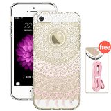iPhone 5s Case iPhone 5s Case Clear with Design ESR Hybrid Case One Piece TPU Bumper Hard PC Back Cover Totem SeriesNo Crack Issue Protective Case for iPhone 5s5Pink Manjusaka