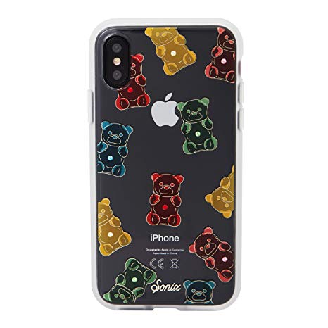 iPhone Xs, iPhone X, Sonix Gummy Bear [Military Drop Test Certified] Women's Crystal Rhinestone Embellished Protective Clear Case for iPhone X, iPhone Xs