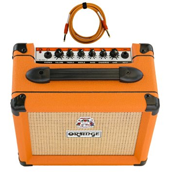 Orange Crush 12 Amp 12w Small Guitar Combo Amplifier Free Cable Bundle