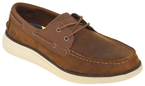 Skechers Men's Status 2.0 Former Boat Shoe Style 65894 CDB, 8.5W Dark Brown