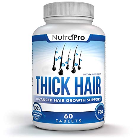 Thick Hair Growth Vitamins – Anti Hair Loss DHT Blocker Stimulates Fast Hair Growth for Weak, Thinning Hair – Biotin Hair Supplement with Keratin Helps Men & Women Grow Perfect Hair, Made in the U.S.