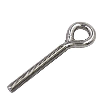 M10 Eye Bolt 304 Stainless Steel Ring Bolts Welded Closed Screw Rod Eye Screw Bolts Corrosion Resistant 5PCS