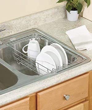Compact Sink Dish Racks (Chrome)