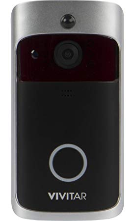 Vivitar Smart Doorbell Camera, Alexa Compatible Wi-Fi Enabled Security Cam, 1080P HD Resolution, 2-Way Audio Intercom, DB-208