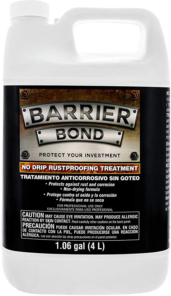 Barrier Bond - NO-DRIP Rust-Proofing Coating - 1 Gallon Container of Premium Rust Inhibitor/Preventor Amber Color - Anti-Corrosive and Anti-Rust Qualities - for Undercoating Underbody Rustproofing