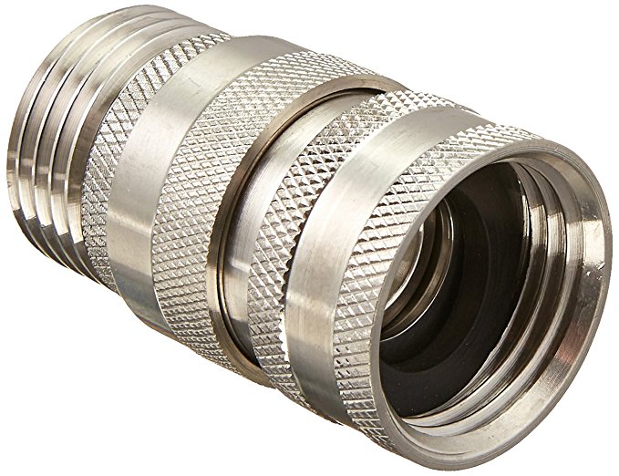 Duda Diesel Quick Disconnect Garden Hose Fitting No Stop 304 Stainless Steel Male X Female GHT