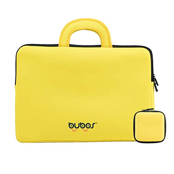BUBOS Laptop Sleeve Bag Compatible 13-15 Inch MacBook Pro, MacBook Air, Notebook Computer, Spill Resistant Polyester Horizontal Protective Carrying Case Cover