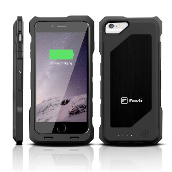 iPhone 6 Battery Case - MFi Certified - Doubles Battery Charge Without Extra Bulk - Heavy Duty Case Offers Protection From Impacts and Falls (Black)
