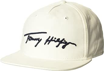 Tommy Hilfiger Men's Signature Flat Brim Baseball Cap