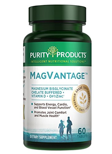 MagVantage - High Efficiency Magnesium Bisglycinate Chelate Buffered with Vitamin D & Zinc - from Purity Products