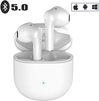 ASO Wireless Earbuds Bluetooth 5.0 Headphones 3D Stereo Headphones with Fast Charging Case Built in Mic in Ear Ear Buds IPX5 Waterproof Earbuds with Deep Bass for iPhone/Andriod/Apple airpods