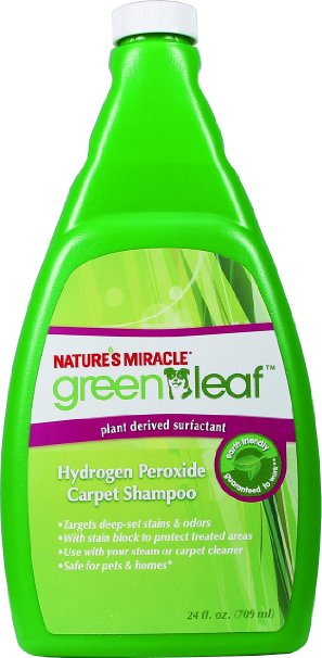 Nature's Miracle Green Leaf Hydorgen Perozide Carpet Shampoo, 24 oz