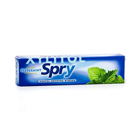 Spry Toothpaste Peppermint 4 oz (113 g) 4 Ounces