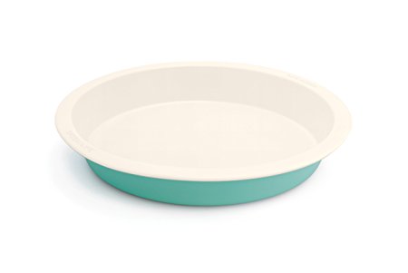 GreenLife Ceramic Non-Stick Round Cake Pan, Turquoise
