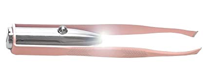 Spot On Illuminating Lighted Tweezers in Light Pink