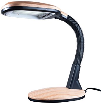 Lavish Home Sunlight Desk Lamp, Light Wood Grain (26")