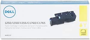 Dell WM2JC Yellow Toner Cartridge 1250c/1350cnw/1355cn/1355cnw/C1760nw/C1765nf/C1765nfw Color Printers