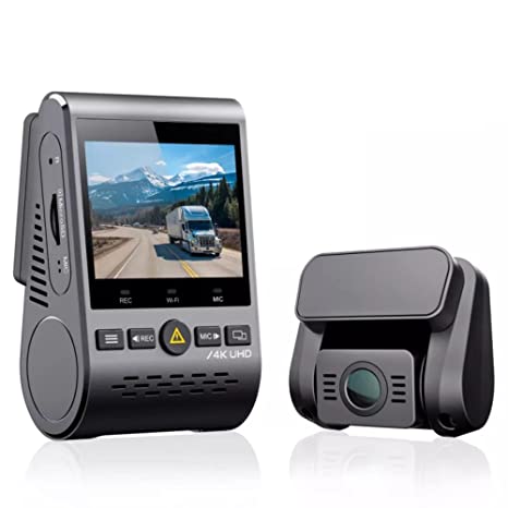 VIOFO A129 Pro Duo 4K Dual Dash Cam 3840 x 2160P Ultra HD 4K Front and 1080P Rear Car 120 FPS 60 FPS WiFi Dash Camera 8MP Sensor GPS, Buffered Parking Mode, G-Sensor, Motion Detection, WDR, Loop Recording