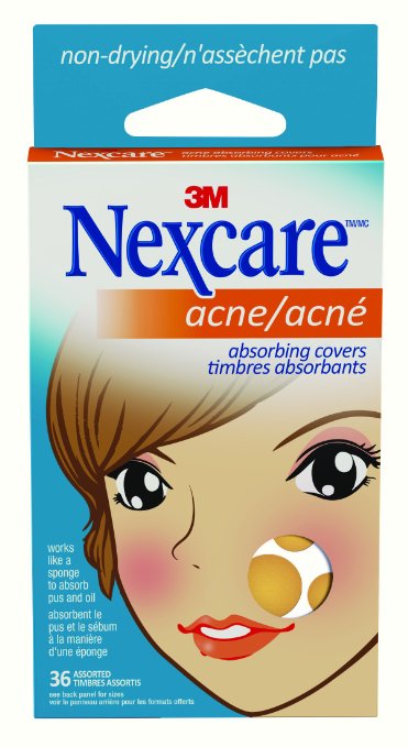 Nexcare Acne Absorbing Covers, 2 Sizes, 36 Covers