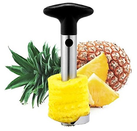 Pineapple Corer Slicer Peeler Stainless-Steel - 3 in 1 tool - By Utopia Kitchen