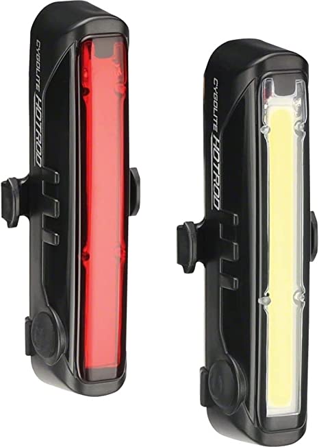 Cygolite 110 Front/Hotrod 50 Bicycle Light, Black, Compact