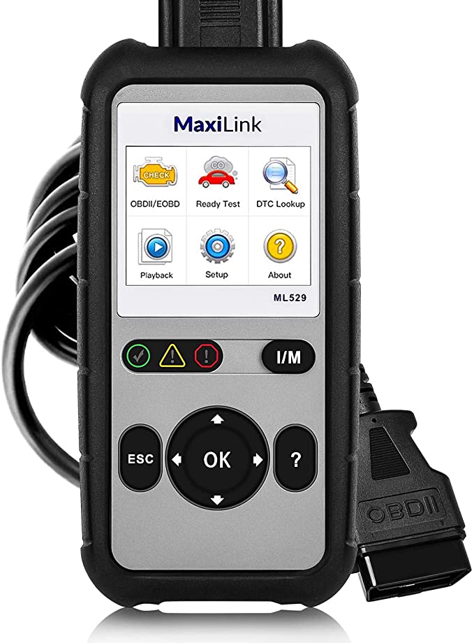 Autel OBD2 Scanner Diagnostic Scan Tool ML529 - MaxiLink 529 Code Scanner OBD2 DTC Lookup AutoVIN Enchanced Code of Powertrain System Mechanic Car OBDii for Turning Off Vehicle Engine/Emission Light