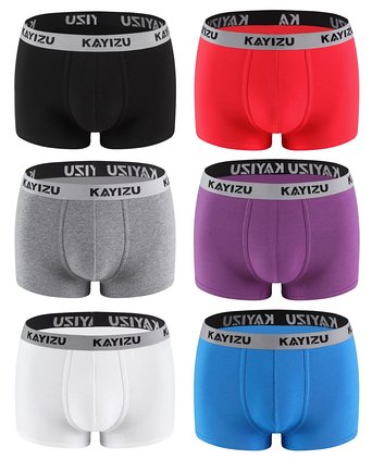 Men's Underwear, KAYIZU Brand Comfort Soft Cotton Boxer Brief