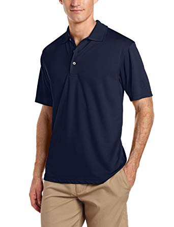 PGA TOUR Men's Short Sleeve Airflux Solid Polo Shirt