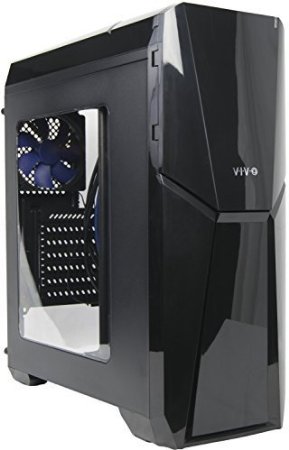 VIVO "Athena" ATX Mid Tower Computer Gaming PC Case Black with Window/ 4 Fan Mount, USB 3.0 (CASE-V04)