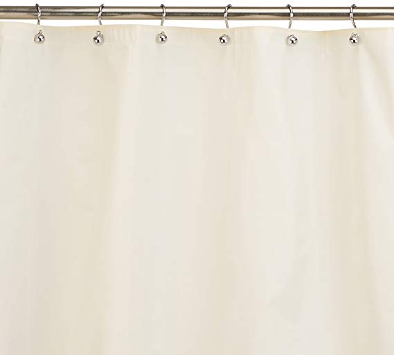Carnation Home Fashions 10-Gauge PEVA 54 by 78-Inch Shower Curtain Liner, Stall Size, Ivory