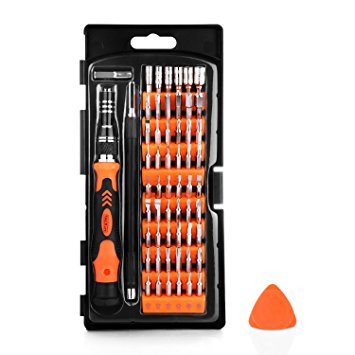 Tacklife HPSB1A Screwdriver Set Magnetic Driver Kit, Professional Repair Tool Kit, 58 in 1 with 54 Bits, Flexible Shaft, Magnetic Driver for Jewelry Repair, Smartphone, Game Console, Tablet, PC, etc