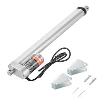 VEVOR Linear Actuator 12V, 12 Inch High Load 330lbs/1500N Linear Actuator, 0.19"/s Linear Motion Actuator with Mounting Bracket and IP54 Protection