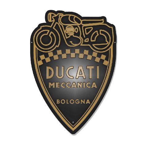 Ducati Meccanica Shield Wall Sign 987691018