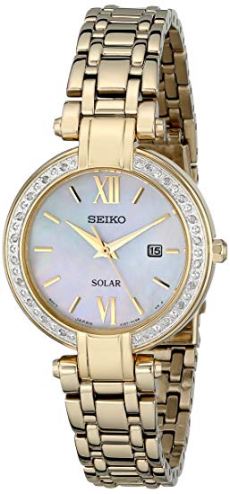 Seiko Women's SUT182 Analog Display Japanese Quartz Gold Watch