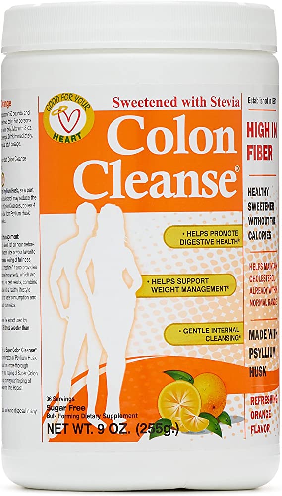 Health Plus Orange Flavour Colon Cleanse with Stevia, 9 Ounce - 1 each.