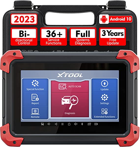 XTOOL D7 Automotive Diagnostic Tool, 2023 Newest with 3 Years Updates($400 Worth), Bi-Directional Control, OE Full Systems Diagnosis, 36  Services, ABS Bleed, Key Programming, Oil Reset, EPB, BMS