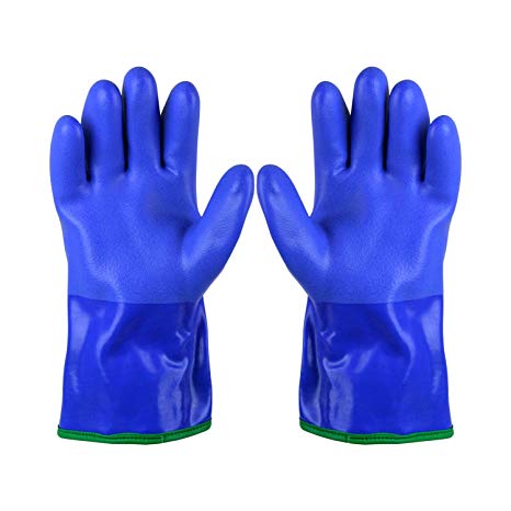 Showa Atlas 490 Triple Dipped PVC Gloves with Insulating Acrylic Fleece Liner - Large