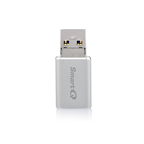 SmartQ C326 USB 3.0/2.0 OTG Micro Card Reader for Windows, Mac OS X and Android, Compatible with MicroSDXC, MicroSDHC and MicroSD with MicroUSB Connector (Silver)