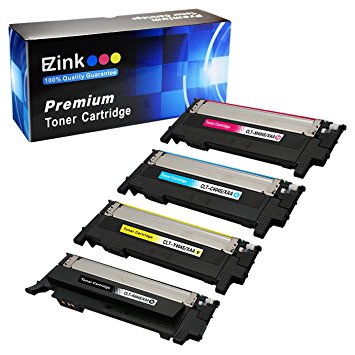 E-Z Ink (TM) Compatible Toner Cartridge Replacement For Samsung 404 404S CLT-K404S CLT-C404S CLT-M404S CLT-Y404S (1 Black, 1 Cyan, 1 Magenta, 1 Yellow) 4 Pack Compatible With Xpress C430W C480FW