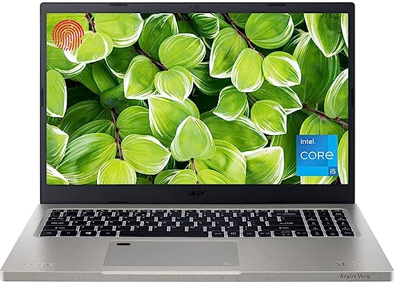 acer Aspire Vero 15 Green Laptop Computer, 12th Gen Intel Core i5-1235U 10-Core, 20GB RAM 512GB NVMe SSD, 15.6" FHD IPS, Thunderbolt 4, Ethernet, Fingerprint Reader, Backlit KB, Win11   Mousepad