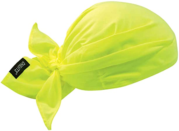 Ergodyne Chill-Its 6710 Evaporative Polymer Cooling Dew Rag, Lime