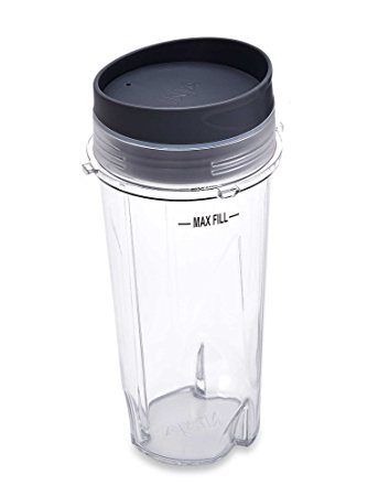 Ninja Ultima & Professional Series Nutri Blender Cup - 16 oz Single Serve To Go Cup with Lid / 3 inch Diameter