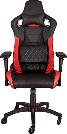 Corsair T1 Race, Gaming Chair, High Back Desk & Office Chair, Black/Red