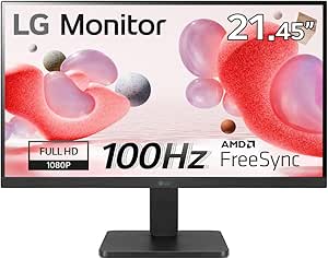 LG 22MR410-B Ecran PC bureautique 22" - Dalle VA résolution FHD (1920x1080), 5ms GtG 100Hz, sRGB 99%, AMD FreeSync, Fonctions Gaming et Eye-Care