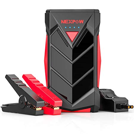 NEXPOW Car Battery Starter, 1000A Peak 10400mAh 12V Auto Car Jump Starter Power Pack(Up to 4L Gas or 2.4L Diesel Engine)