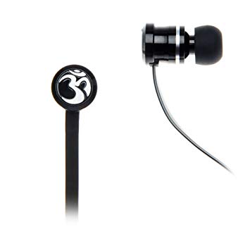 OM Audio INEARPEACE in-Ear Headphone with Mic and Remote for Apple, Black