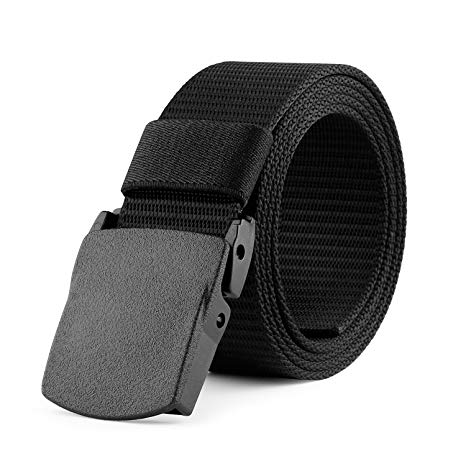 JASGOOD Nylon Canvas Breathable Military Tactical Men Waist Belt With Plastic Buckle