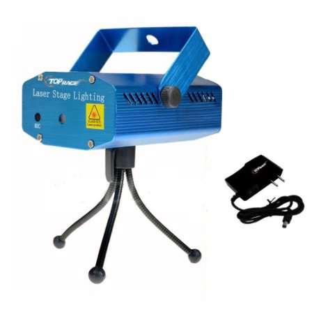 Top Race® LED Mini Stage Light Laser Projector Club Dj Disco Bar Stage Light, Voice-activated Version FDA & Amazon Standards Laser Type: Class IIIR
