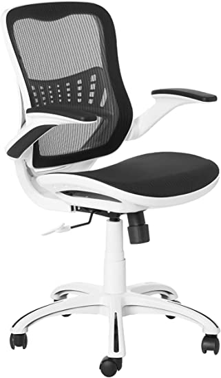 Office Star Mesh Seat and Back Riley Office Chair, Black